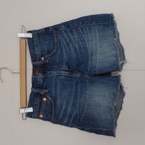 MADEWELL HIGH RISE JEAN SHORTS